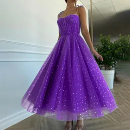 Klänning kvinnor solid mesh sexig klänning delad ärmlös fyrkantig halsklänningar utsökt fest klänning prom bankett stil klänning puff hem vestido