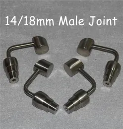 Domeless Titanium Nails Tools 14mm 18mm Manlig klass 2 GR2 Ti Nail passar 14mm18mm vaxdab containrar2171711