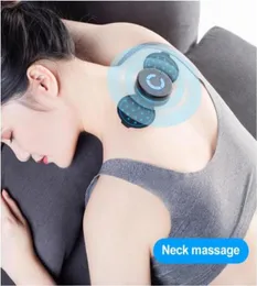 New Portable Mini Electric Neck Cervical Massager Stimulator Back Thigh Massager Pain Relief Massage Patch Intelligent Wireless6818026