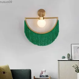 Wandleuchte Wink Wandleuchte Nordic Designer Glaskugel Lichter Designer Quaste Licht für Wohnzimmer Schlafzimmer Hotel Led hängende Nachttischlampe