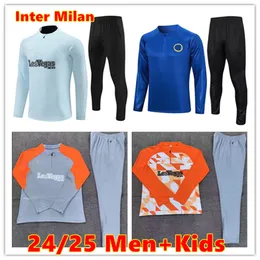 2023 inter treino chandal futbol futebol milano terno de treinamento 22 23 24 milans camiseta de pé terno de manga comprida roupas esportivas