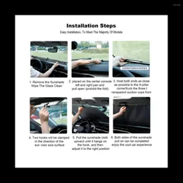 Steering Wheel Covers Two Compartment Car Sunshade Automatic Retractable Curtains To Protect And Insulate The Front Windshield