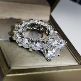 Designer de luxo cristal zircão 14k anéis de ouro para mulheres acessórios moissanite anel dia dos namorados presente jóias estéticas anillos mujer