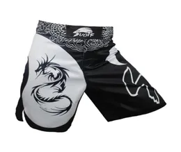 Mma dragão chinês boxe dominador imagem em movimento algodão tamanho solto treinamento muay thai boxe mma shorts kickboxing shorts6111078