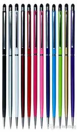 Högkvalitet 2 i 1 Stylus Touch Pen Colorful Crystal Capacitive Touch Pen för mobiltelefoner6484155