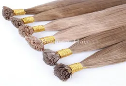 LUMMY Keratin Flat Tip Hair Vorgebundene Haarverlängerungen 100g 18quot20quot22quot 1gs INDIAN REMY Flat Tip Hair Extensioon2994170