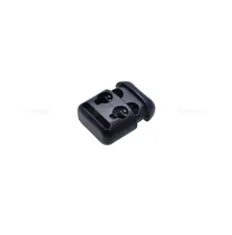 200 pcspack Plastic Rope Clamp Cord Lock Stopper Cordlocks Toggle 2 Hole 4mm Black For Paracord Shoe Lace2747999