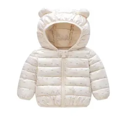 Mudkingdom Toddler Boys Girls Puffer Jackets Cute Bunny Ear Hooded Autumn Winter Long Sleeve Warm Jackets for Kids Clothes LJ201208261905