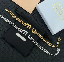 Luxus-Kettenarmbänder für Damen und Herren, modische Designer-Marke, Brief-Edelstahl-Armband, Kordelkette, vergoldetes Silber-Armband, Modeschmuck-Accessoires