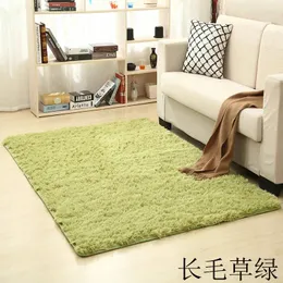 Carpets Tie-dyed Gradient Long Velvet Carpet Living Room Coffee Table Can Wash The Floor Mat Full Of Bedroom Black