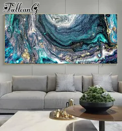 FULLCANG tamanho grande 5d diy pintura diamante abstrato aquarela paisagem mosaico completo quadrado redondo bordado bordado FC2354 203706140