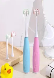 3D Side Electric Tooth Brush Children USB RECHAREBLEABLE REPLACTION SMART Ultra Brush Heads 5 Mode Waterproof Timer 2202174520789