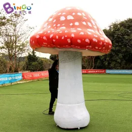 wholesale 7mH (23ft) with blower Factory outlet realistic inflatable lighting mushroom model toys sport inflation artificial plants for shop party event decoration