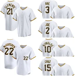 22 McCutchen 21 Clemente Baseball Jerseys Kingcaps Cool Base Jersey 8 Stargell 10 Reynolds 21 Clemente 9 Cronenworth 4 Snel 3 Bae 2 ​​Joe Dhgate Sports Wholesale