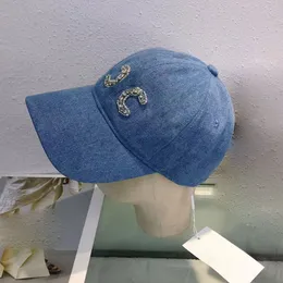 Kovboy Beyzbol Kapağı Su Pırlanta Mektubu Nakış Tasarımcısı Hat Sıradan tarzı kamyoncu şapkaları açık moda casquette