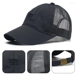 Регулируемые бейсбольные кепки для сухого бега, летняя сетка, 4 цвета, кепка Gorras с козырьком, мужская шляпа, спортивная крутая модная быстрая уличная кепка