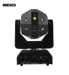 SHEHDS Professionelles Bühnenlicht, 16 x 3 W, LED-Fußball-BeamLaser-Moving-Head-Licht, RGBW, Rot, Grün, Laser-Blitz, Stroboskop, bunter Stein, 9202418