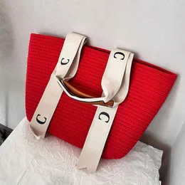 Woven Tote Bag Designer Beach Bag Summer Straw Bag Casual Shopping Shoulder Bag Large Capacity Handbag Weekend Travel Bags Lafite Grass Woven Colour Totes Wholesale From 50 1 DHgate