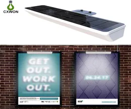 Outdoor wall lamp led Sign Lighting IP65 Solar Powered Billboard lights For Real Estate Sign Posts Lease 2pcspack8972931