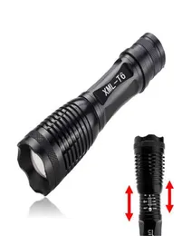 Alta potência preto 2000 lúmen zoom ajustável t6 led lanterna tocha lâmpada luz para 18650 bateria2750286