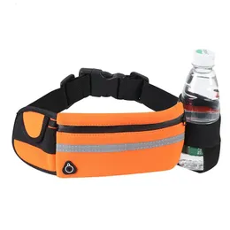 Waterproof running waist bag sports jogging outdoor mobile phone holder belt female male fitness cycling accessories 240223