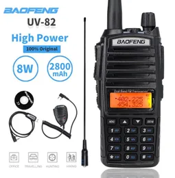 walkie talkie baofeng uv82 8w الفرقة المزدوجة fm transceiver uv82hp الطاقة العالية ثنائية الاتجاه uv 82 hamateur ham cb uv823510079