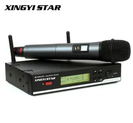True Diversity Stage Singer Professional Microfono UHF Wireless Microphone System Vocal Cordless Karaoke Mixer Handheld Mic Mike M7884585
