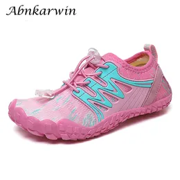 Summer Women Kids Children Beach Sea Stretch Fabric Water Shoes Barefoot Aqua Coral Surfing Swimming Waterschoenen Kinderen 240226