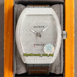 Eternity Jewelry Iced Out Relógios RRF V2 versão atualizada COLEÇÃO MASCULINA V 45 T D NR Japão Miyota Automático Gypsophila Dia2300