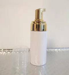 12 Stück 100 ml Kunststoffschaum-Pumpflasche, nachfüllbar, leere Kosmetikflasche, Wimpernreiniger, Seife, schäumende Shampoo-Flasche mit goldenem 201011238991