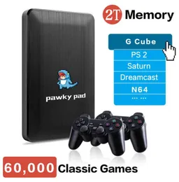 Nowa konsola gier wideo Pawky Box Pad dla PS2 PSP N64 DC 60000 3D Classic Games Player na Windows PC Console Gaming Prezent H5926611