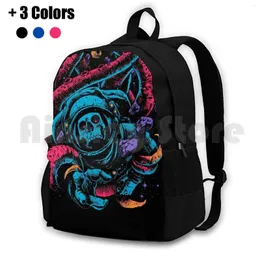 Backpack Lost Outdoor Hiking Waterproof Camping Travel Scary Spooky Halloween Science Fiction Funny Abstract Surrealism