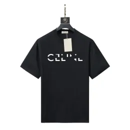 2023 verão moda masculina e feminina carta personalizada impressão magro de manga curta algodão respirável tendência coringa camiseta