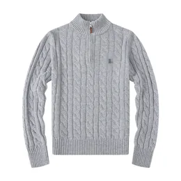 Schöne Männerdesigner -Marke Pullover Style Strick Halsbrief Stickerei Langarmed Kleidung Pullover