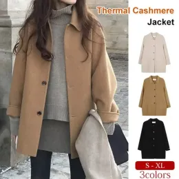 Mischung koreanischer Stil Frauen dicke Fit Wollmantel Cotton Länge Mischung Herbst und Winter Freisetzung gesteppte Wolljacke