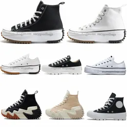 Дизайнерские парусиновые туфли с толстой подошвой на платформе для мужчин и женщин, повседневная обувь. Классические черные, белые, высокие и низкие удобные кроссовки eur35-44 G2df #