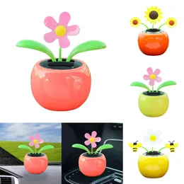 New Dashboard Flower Suower Solar Dancing Decoration الحلي للسيارة ديكور منزل Office Office