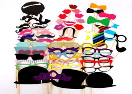 58pcsset Funny Po Booth Props Hat Mustache On A Stick Wedding Birthday Party Favors Xmas Decorations Funny Toys for Kids 6748646