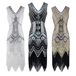 Dress 1920s Flapper Dress Plus Size S4XL Women's Fashion Vintage Great Gatsby Charleston Sequin Tassel 20s Party Dress Girl Costume