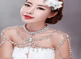 2019 Stunning Cheap Shoulder Chain Fashion Noble Crystal Bridal Necklace Temperament Beading Wedding Accessories6948931