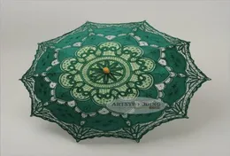 Ślub Parasols Craft koronkowy parasol mobilowy Hook Flower Studio Pography Props Temat Po Europejski styl słoneczny ręcznie robiony Cotton6906567