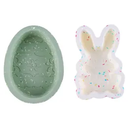 Easter Egg Silicone Molds,Rabbit Bunny Cake Molds For DIY Easter Chocolate Candy Cupcake Fondant Decoration 1221517