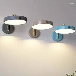 Duvar lambası Nordic Led Stone Nicho De Parede Işıkları Oturma Odasının Yanında Wandlamp Parlaklığı