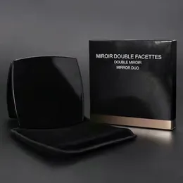 Lüks marka miroir çift facettes çift ayna ikilisi makyaj aynası ile alacakaranlık çantası kompakt aynalar makyaj araçları ücretsiz gönderim