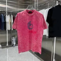 Gelgit Mevcut Lüks Erkekler Gevşek Yuvarlak Pamuk Kısa Kollu T-Shirt Erkekler Moda Eski Tasarım Rengi Yapmak İçin Yüksek Kaliteli Üst Yıkama