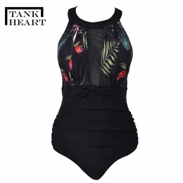 Mayo Tank Kalp Seksi Potos Oneepiece Suits Monokini Plus Boyutu Mayo Kadın Bir Parça Kızlar Badpak Yüzme Mayosu Kadınlar