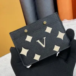 Moda tasarımcı cüzdan lüks brazza çanta erkek kadın kavrama çantaları yüksek kaliteli çiçek mektup para cüzdanı kutu 69171 ile kart tutucular