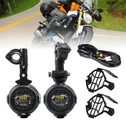 Faduies motocycle luzes de nevoeiro para bmw motocicleta led auxiliar luz nevoeiro lâmpada condução para bmw r1200gsadv k1600 r1200gs r1100gs370907754411