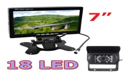 18 LED IR Camera Backup Camera 7quot LCD Monitor Car KIT REAR VIEW TRACK TRUCK LUNG مع 10M Cable 12V24V8383668