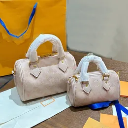 Speedys 20 Designer Womens Mini Shoulder Bag High Quality Pink Gradient Embossed Leather Handbag Nano Speedys Crossbody Bag Wallet